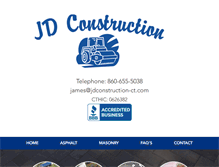 Tablet Screenshot of jdconstruction-ct.com